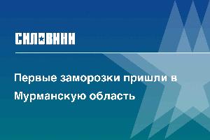 Первые заморозки пришли в Мурманскую область