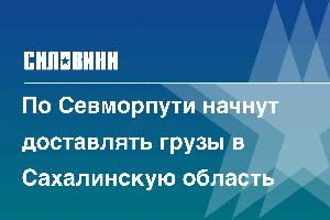 По Севморпути начнут доставлять грузы в Сахалинскую область