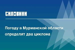 Погоду в Мурманской области определят два циклона