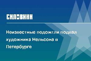 Неизвестные подожгли подвал художника Нельсона в Петербурге