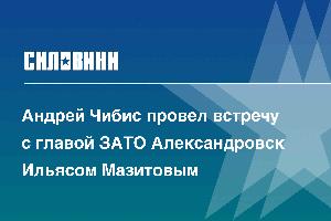 Андрей Чибис провел встречу с главой ЗАТО Александровск Ильясом Мазитовым