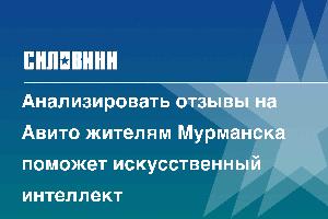 Анализировать отзывы на Авито жителям Мурманска поможет искусственный интеллект