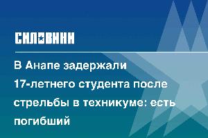 В Анапе задержали 17-летнего студента после стрельбы в техникуме: есть погибший