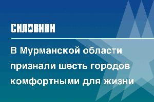 В Мурманской области признали шесть городов комфортными для жизни