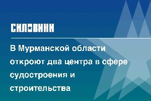 В Мурманской области откроют два центра в сфере судостроения и строительства