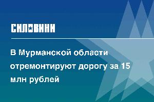 В Мурманской области отремонтируют дорогу за 15 млн рублей