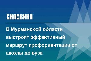 В Мурманской области выстроят эффективный маршрут профориентации от школы до вуза