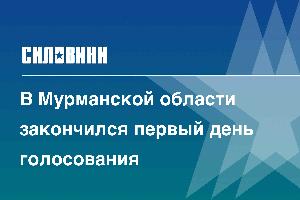 В Мурманской области закончился первый день голосования