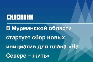 В Мурманской области стартует сбор новых инициатив для плана «На Севере – жить»