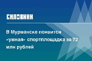 В Мурманске появится «умная» спортплощадка за 72 млн рублей