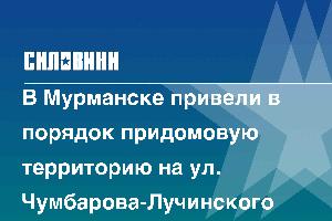 В Мурманске привели в порядок придомовую территорию на ул. Чумбарова-Лучинского