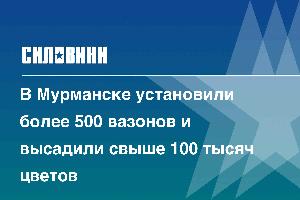 В Мурманске установили более 500 вазонов и высадили свыше 100 тысяч цветов