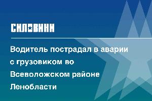 Водитель пострадал в аварии с грузовиком во Всеволожском районе Ленобласти