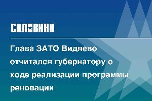 Глава ЗАТО Видяево отчитался губернатору о ходе реализации программы реновации