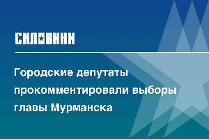 Городские депутаты прокомментировали выборы главы Мурманска