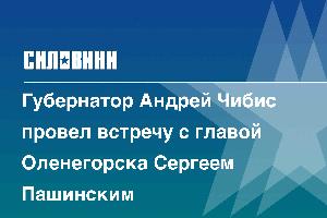 Губернатор Андрей Чибис провел встречу с главой Оленегорска Сергеем Пашинским