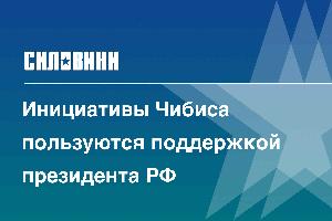 Инициативы Чибиса пользуются поддержкой президента РФ