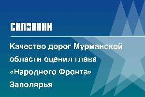 Качество дорог Мурманской области оценил глава «Народного Фронта» Заполярья