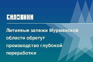 Литиевые залежи Мурманской области обретут производство глубокой переработки