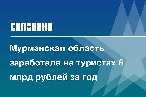 Мурманская область заработала на туристах 6 млрд рублей за год