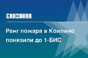 Ранг пожара в Колпино понизили до 1-БИС