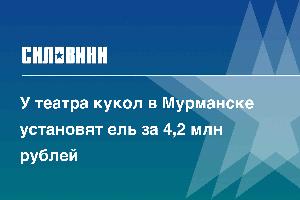 У театра кукол в Мурманске установят ель за 4,2 млн рублей