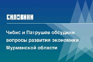 Чибис и Патрушев обсудили вопросы развития экономики Мурманской области